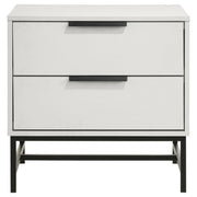 Sonora 2-drawer Nightstand Bedside Table White - detail 3