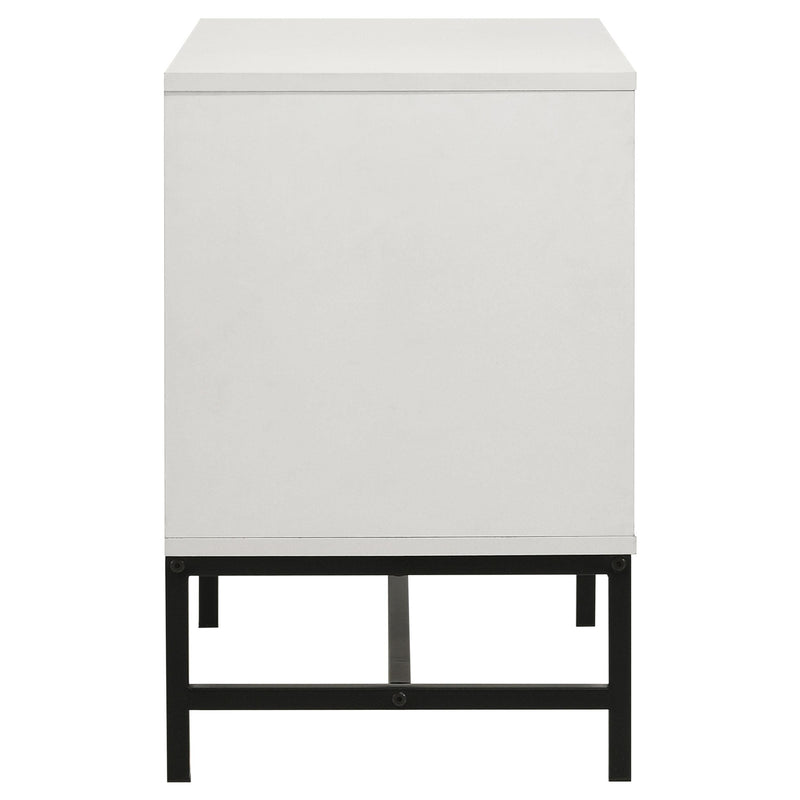 Sonora 2-drawer Nightstand Bedside Table White - detail 5