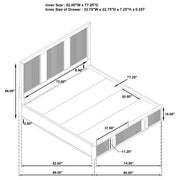 Terrace 2-drawer Eastern King Storage Bed Ash Brown - detail 7
