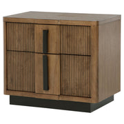 Terrace 2-drawer Nightstand Bedside Table Ash Brown - detail 4