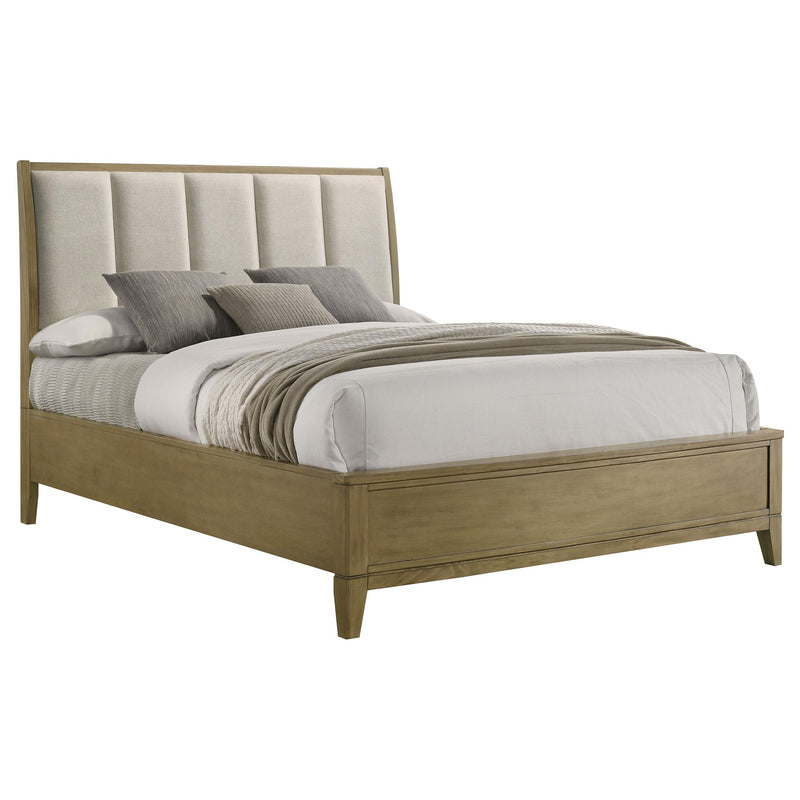 Granada Upholstered Queen Panel Bed Natural Pine - detail 3