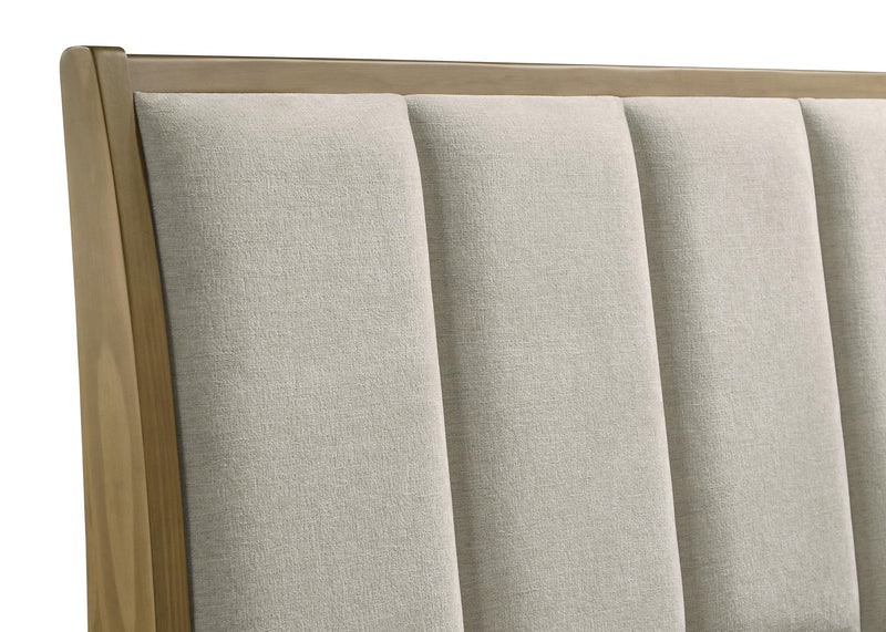 Granada Upholstered Queen Panel Bed Natural Pine - detail 5