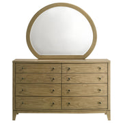 Granada 8-drawer Dresser and Mirror Natural Pine - detail 3