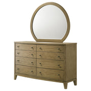 Granada 8-drawer Dresser and Mirror Natural Pine - detail 4
