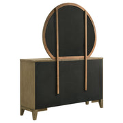 Granada 8-drawer Dresser and Mirror Natural Pine - detail 6