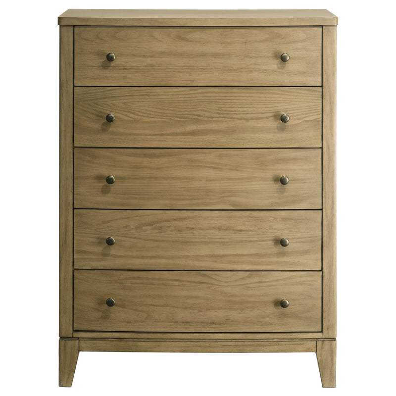 Granada 5-drawer Bedroom Chest of Drawers Natural Pine - detail 3