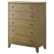 Granada 5-drawer Bedroom Chest of Drawers Natural Pine - detail 4