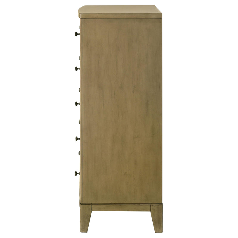 Granada 5-drawer Bedroom Chest of Drawers Natural Pine - detail 5