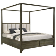 Gran Park Queen Canopy Bed Dark Cocoa - detail 3