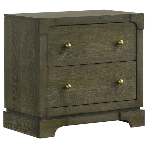 Gran Park 2-drawer Nightstand Bedside Table Dark Cocoa - alternate view