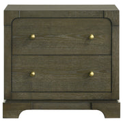 Gran Park 2-drawer Nightstand Bedside Table Dark Cocoa - detail 3