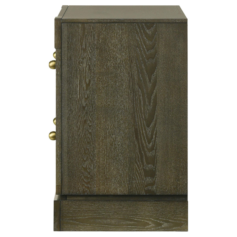 Gran Park 2-drawer Nightstand Bedside Table Dark Cocoa - detail 5