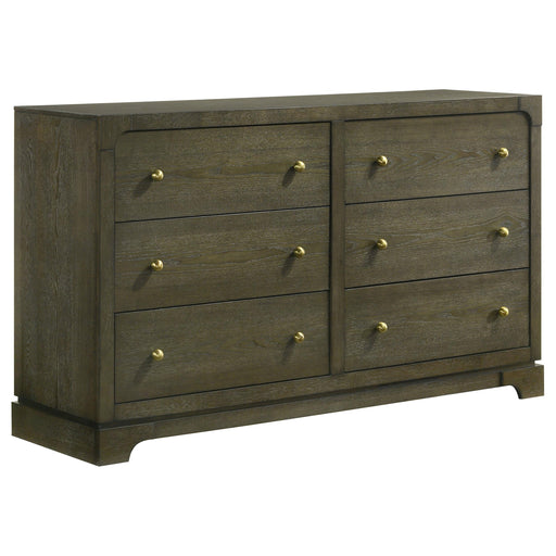 Gran Park 6-drawer Dresser Cabinet Dark Cocoa - alternate view