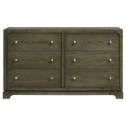 Gran Park 6-drawer Dresser Cabinet Dark Cocoa - detail 3