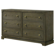 Gran Park 6-drawer Dresser Cabinet Dark Cocoa - detail 4