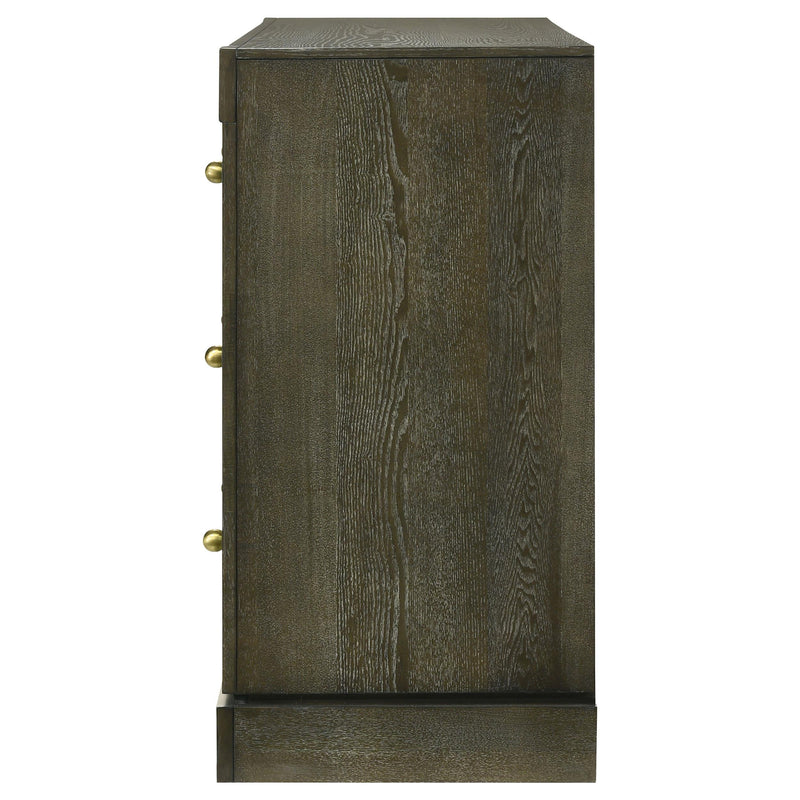 Gran Park 6-drawer Dresser Cabinet Dark Cocoa - detail 5