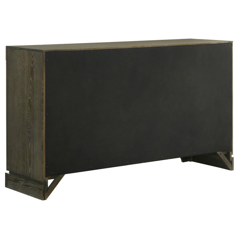 Gran Park 6-drawer Dresser Cabinet Dark Cocoa - detail 6
