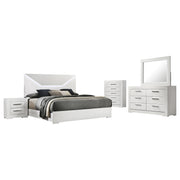Ives 5-piece Queen Bedroom Set White High Gloss - alternate view