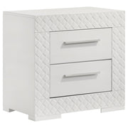 Ives 5-piece Queen Bedroom Set White High Gloss - detail 5
