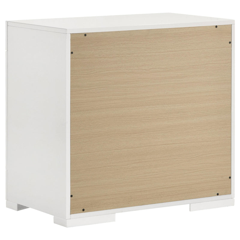 Ives 5-piece Queen Bedroom Set White High Gloss - detail 6