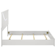 Ives Queen Panel Bed LED Headboard White High Gloss - detail 6