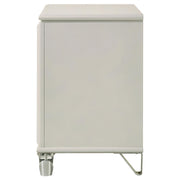 Olivia 2-drawer Nightstand Bedside Table Pearl White - detail 5