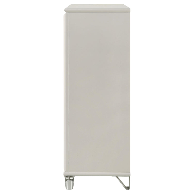 Olivia 5-drawer Bedroom Chest of Drawers Pearl White - detail 5