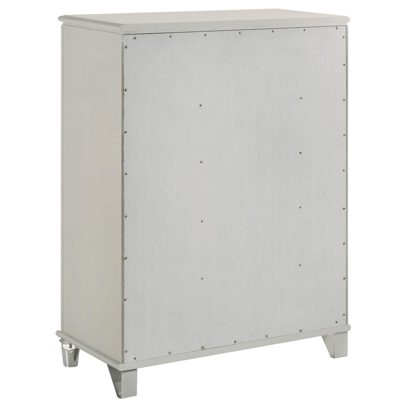 Olivia 5-drawer Bedroom Chest of Drawers Pearl White - detail 6