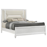 Marmore 64-inch Queen Panel Bed LED Headboard White - detail 3