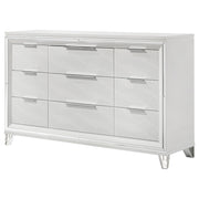 Marmore 9-drawer Dresser Cabinet White - detail 4