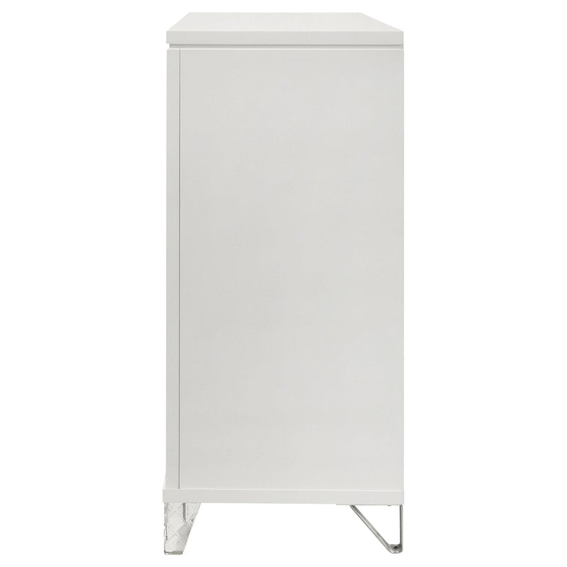 Marmore 9-drawer Dresser Cabinet White - detail 5