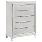 Marmore 5-drawer Bedroom Chest of Drawers White - alternate view