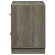 Fenwick 2-drawer Nightstand Bedside Table Grey Oak - detail 5