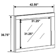 Fenwick Dresser Mirror Grey Oak - detail 5