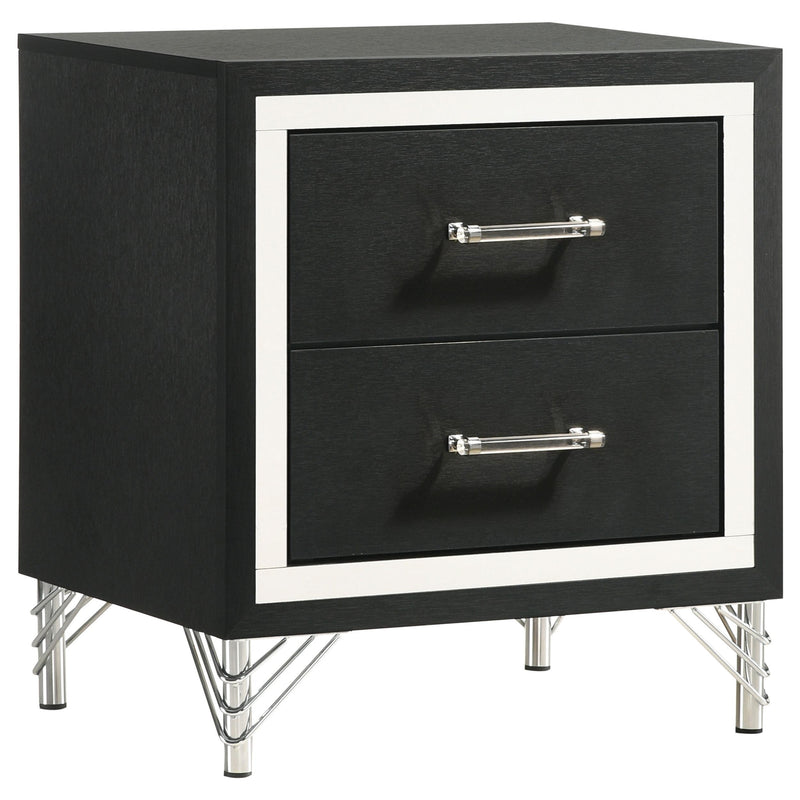 Lucia 5-piece Queen Bedroom Set Grey and Black - detail 5