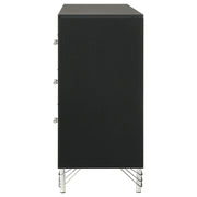 Lucia 6-drawer Dresser Cabinet Black - detail 5