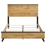 Kaywood 52-inch Queen Panel Bed Natural Pine - detail 4