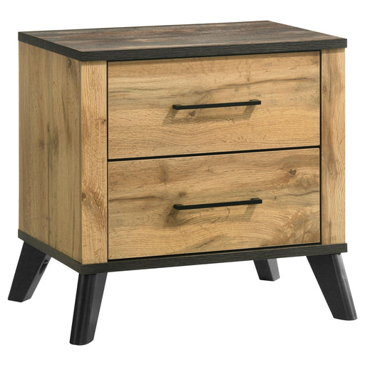 Kaywood 2-drawer Nightstand Bedside Table Natural Pine - alternate view