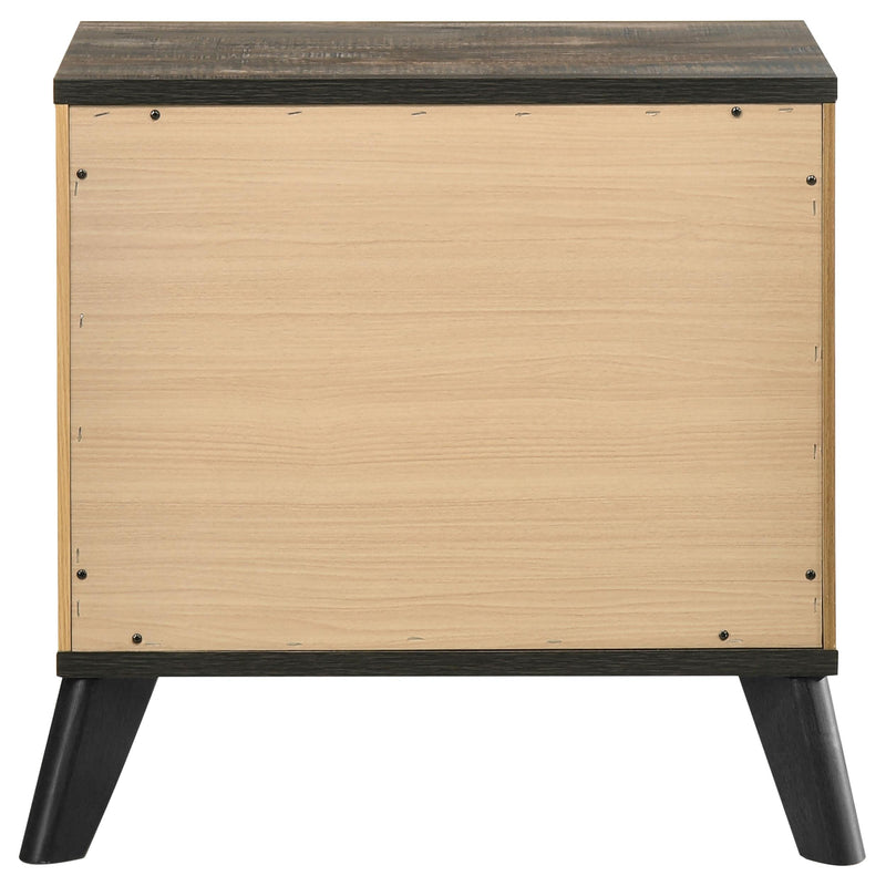 Kaywood 2-drawer Nightstand Bedside Table Natural Pine - detail 5