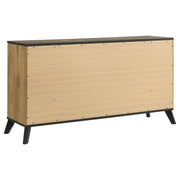 Kaywood 6-drawer Dresser Cabinet Natural Pine - detail 6