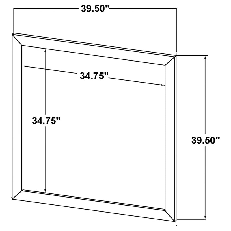 Kaywood Dresser Mirror Natural Pine - detail 5