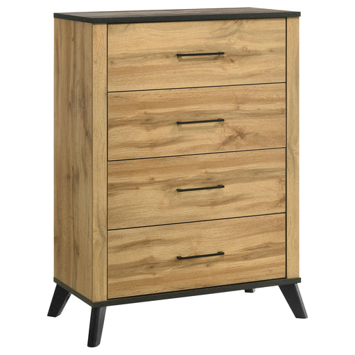 Kaywood 4-drawer Bedroom Chest of Drawers Natural Pine - alternate view