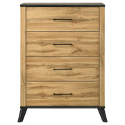 Kaywood 4-drawer Bedroom Chest of Drawers Natural Pine - detail 3