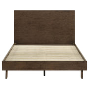 Glenwood 48-inch Queen Platform Panel Bed Warm Brown - detail 4