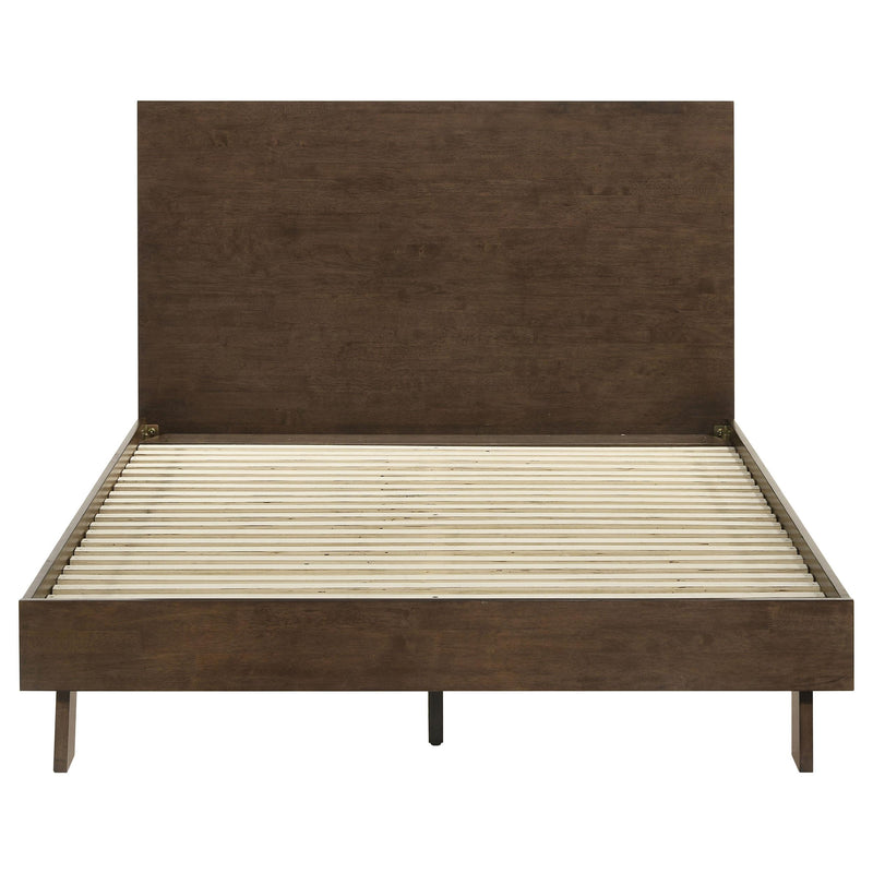 Glenwood 48-inch Queen Platform Panel Bed Warm Brown - detail 4