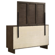 Glenwood 6-drawer Dresser and Mirror Warm Brown - detail 6