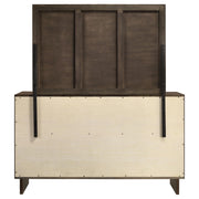 Glenwood 6-drawer Dresser and Mirror Warm Brown - detail 7