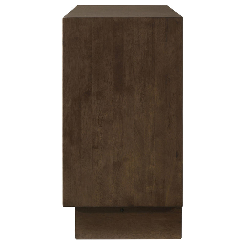 Glenwood 6-drawer Dresser Cabinet Warm Brown - detail 5