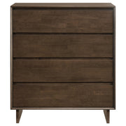 Glenwood 4-drawer Chest of Drawers Warm Brown - detail 3