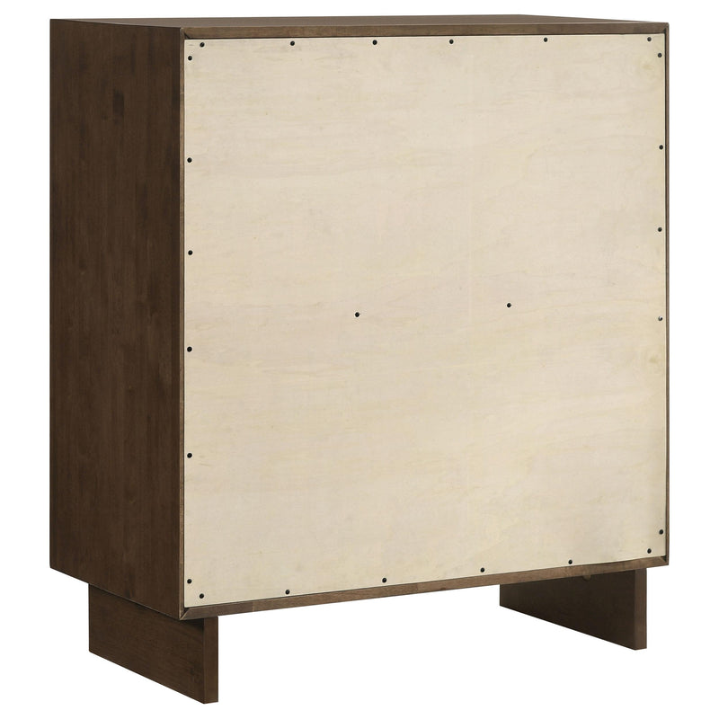 Glenwood 4-drawer Chest of Drawers Warm Brown - detail 6